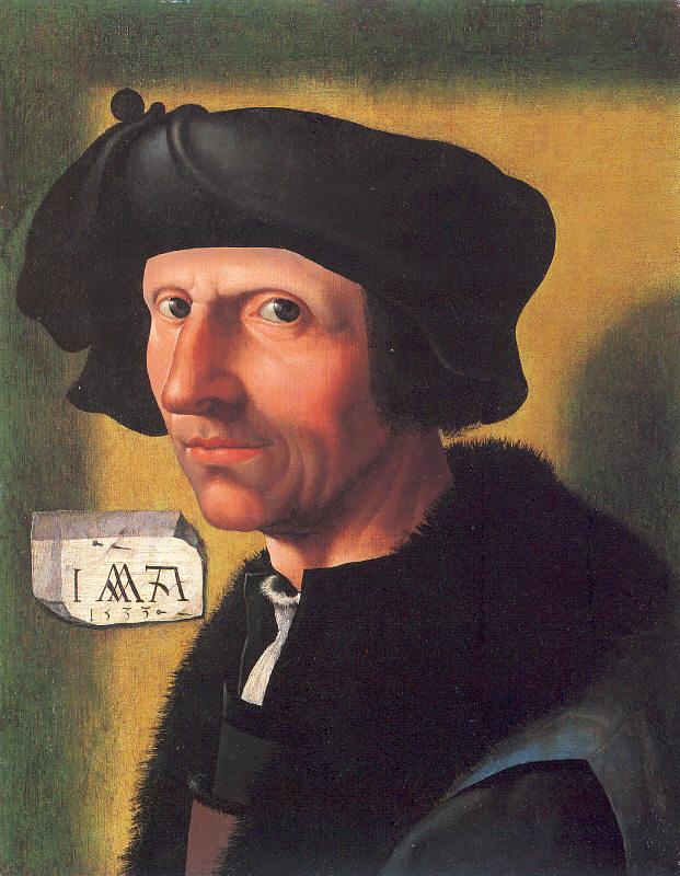 Oostsanen, Jacob Cornelisz van Self-Portrait Germany oil painting art